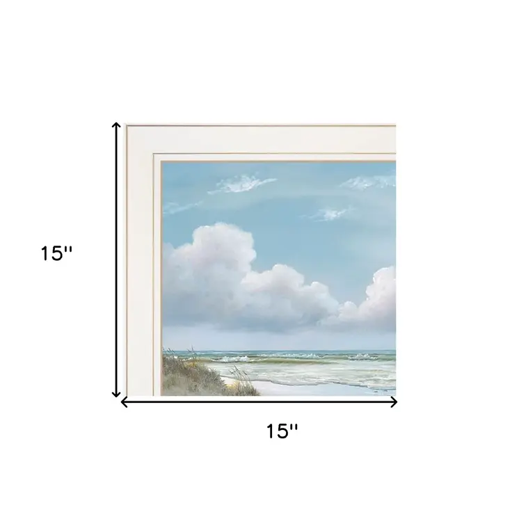 Set Of Three Beautiful Day III III White Framed Print Wall Art