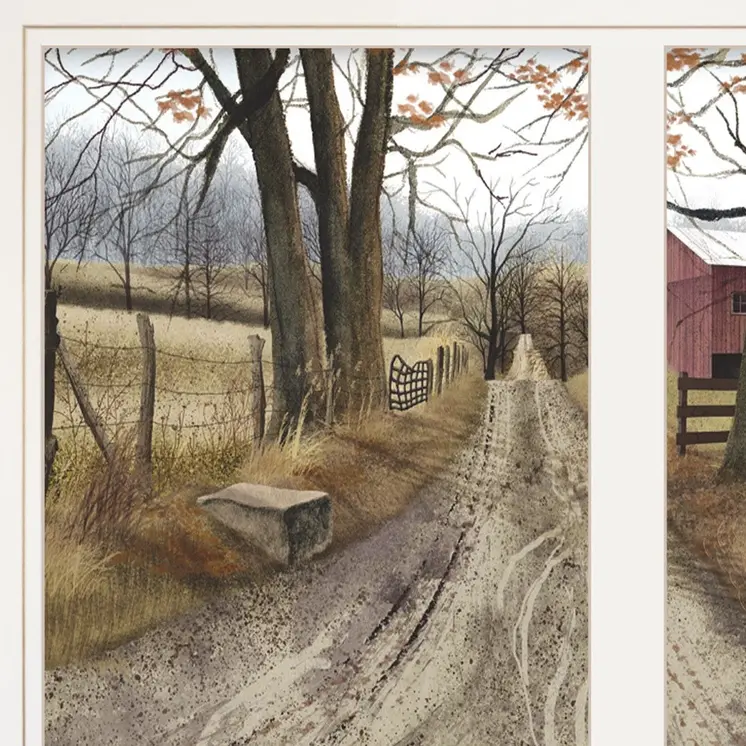The Road Home 6 White Framed Print Wall Art