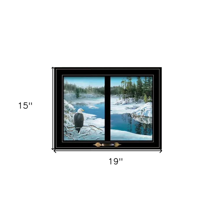 The Lookout 4 Black Framed Print Wall Art