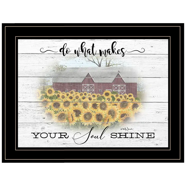 Do What Makes Your Soul Shine 2 Black Framed Print Wall Art