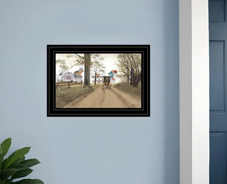 Headin Home 3 Black Framed Print Wall Art