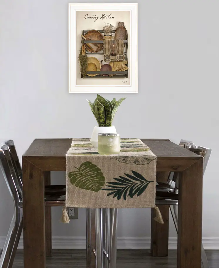 Country Kitchen 12 White Framed Print Kitchen Wall Art