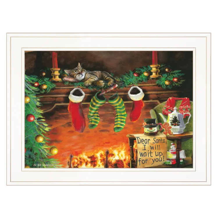 I Will Wait Up 2 White Framed Print Wall Art