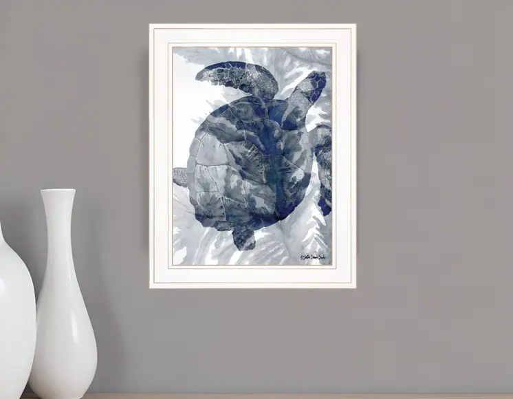 Ocean Collection 3 White Framed Print Wall Art