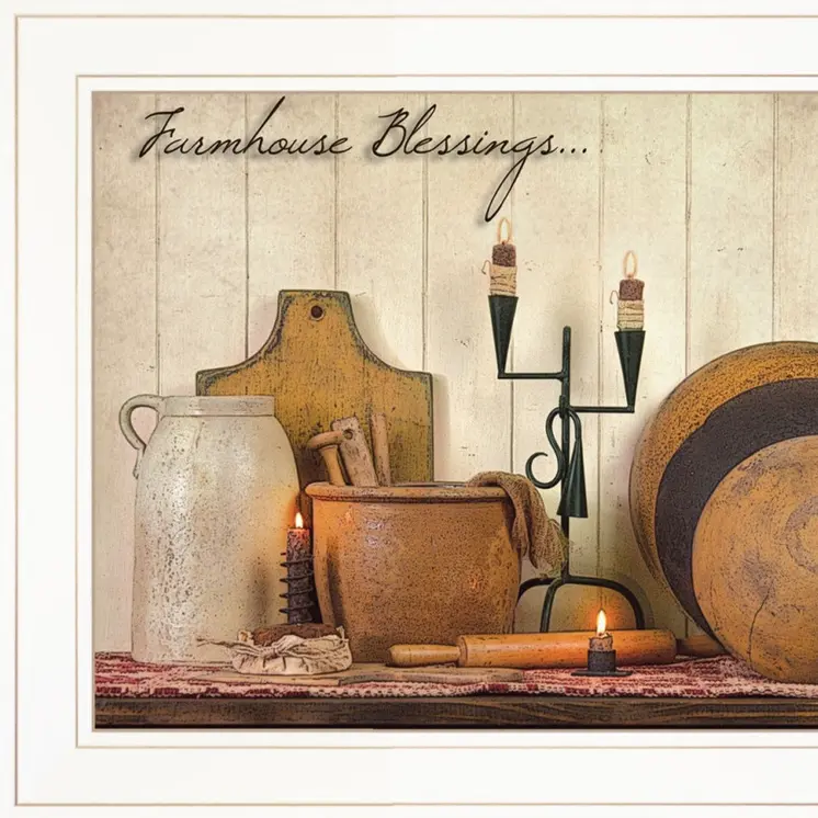 Set Of Two What I Love Most 1 White Framed Print Kitchen Wall Art