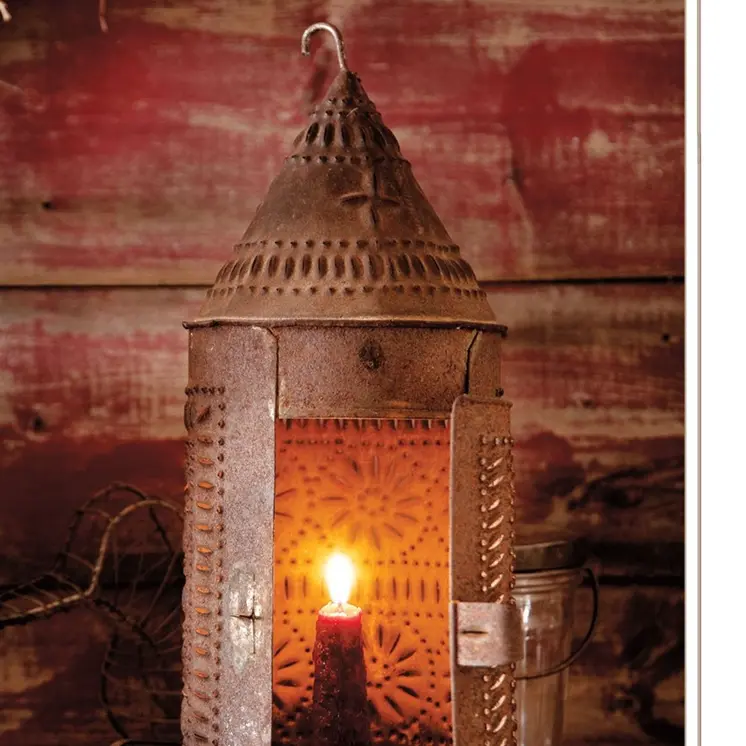 Set Of Two Innkeepers Lantern 1 White Framed Print Wall Art