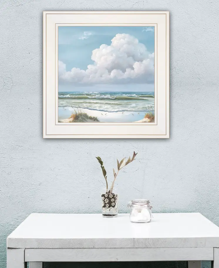 Beautiful Day II White Framed Print Wall Art