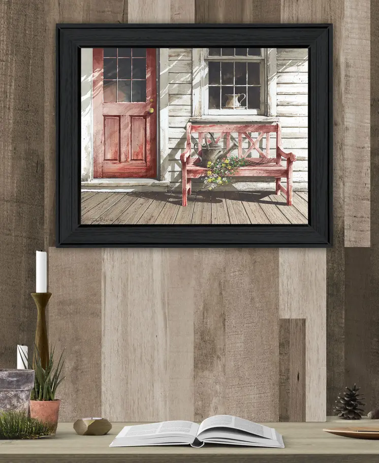 Fresh Cut Flowers 1 Black Framed Print Wall Art