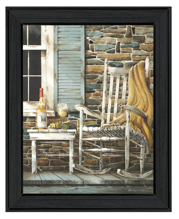 Reflecting Time Black Framed Print Wall Art