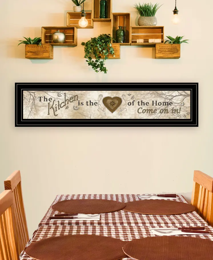 Love of Nature Kitchen or Heart of Then Home 2 Black Framed Print Kitchen Wall Art