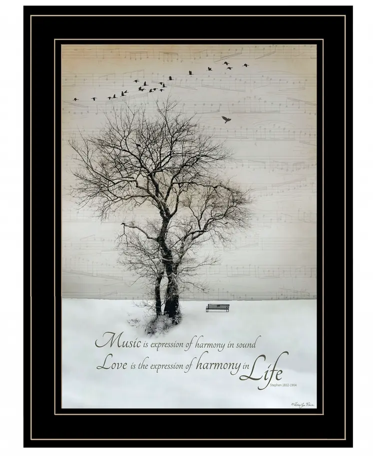Harmony 2 Black Framed Print Kitchen Wall Art