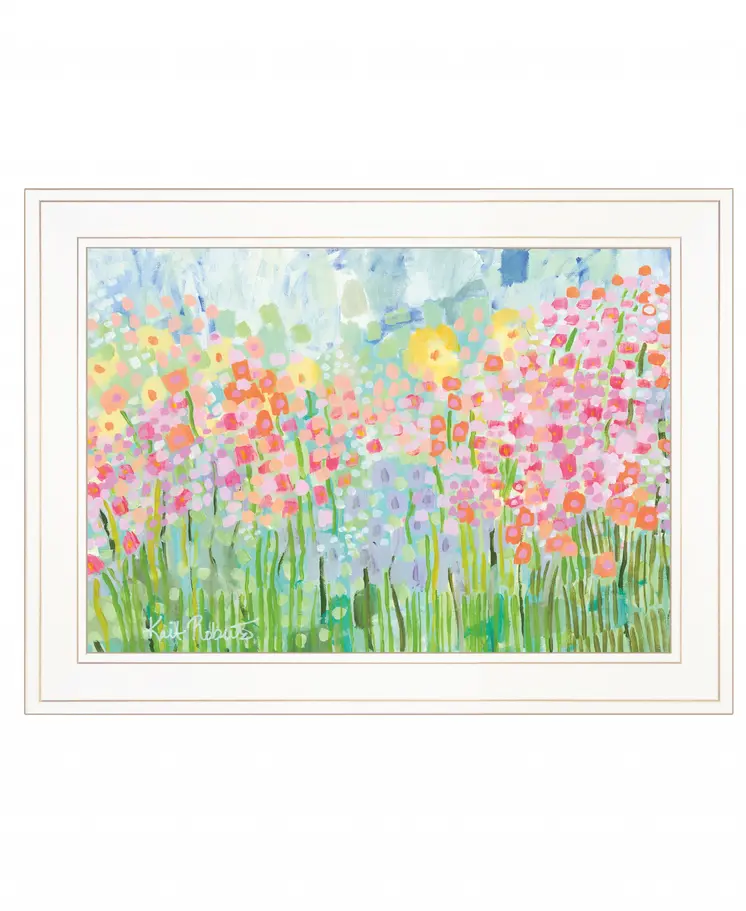 Growing Things NO 4 White Framed Print Wall Art