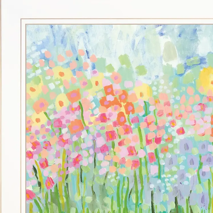 Growing Things NO 4 White Framed Print Wall Art