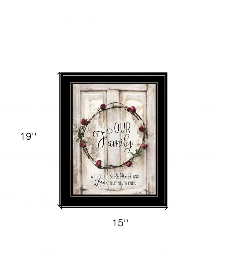 Our Family 2 Black Framed Print Wall Art
