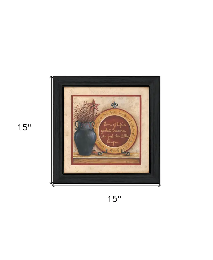 Greatest Treasures 4 Black Framed Print Wall Art