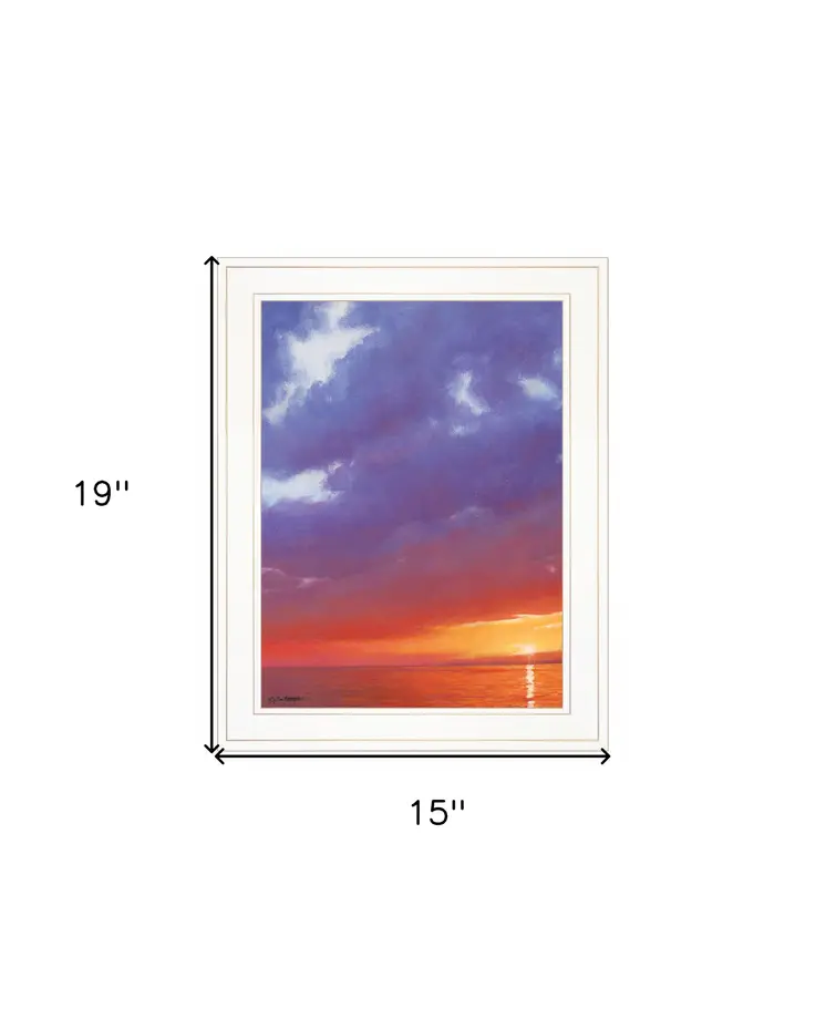 Certain Glow 2 White Framed Print Wall Art