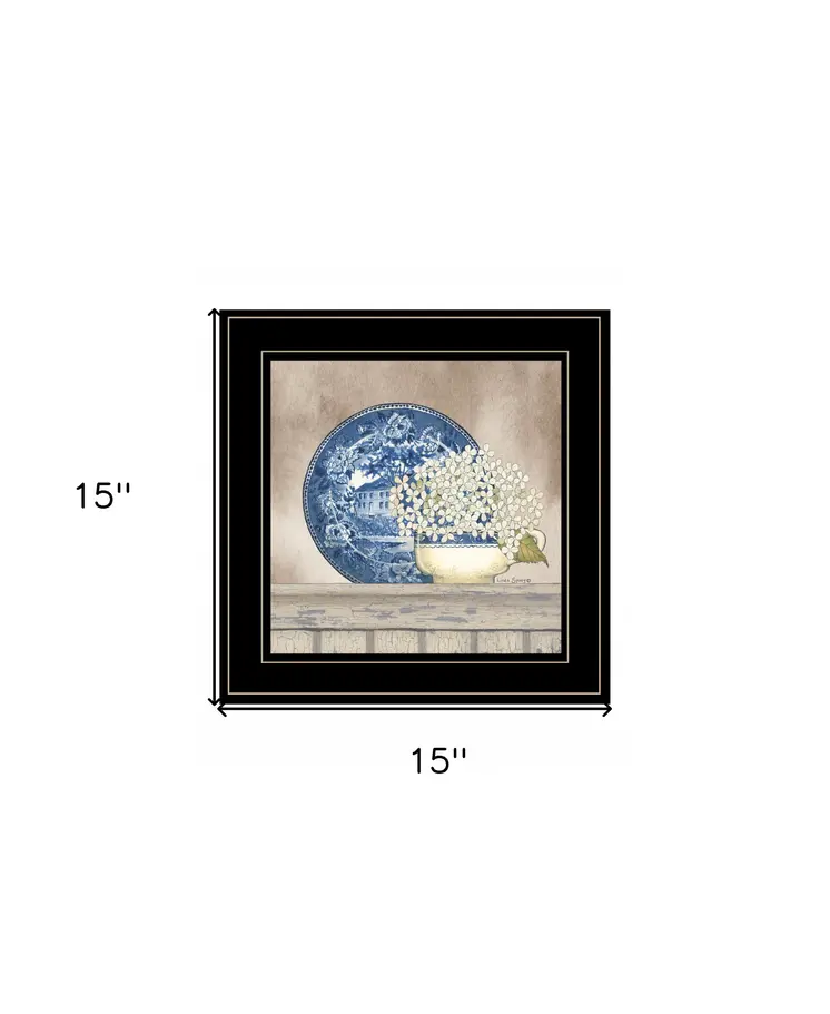 Farmhouse Blues I 2 Black Framed Print Wall Art