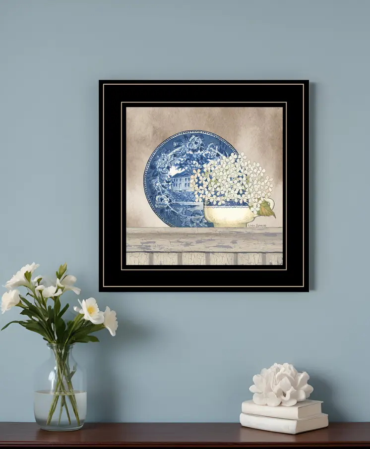 Farmhouse Blues I 2 Black Framed Print Wall Art