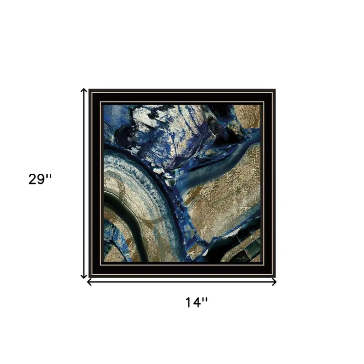 Set Of Two Geode Reef Pleasure 2 Black Framed Print Wall Art