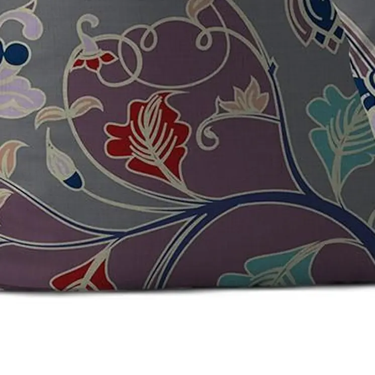 26" Purple Gray Garden Indoor Outdoor Throw Pillow