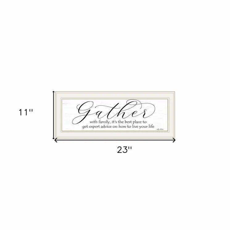 Expert Advice 1 White Framed Print Wall Art