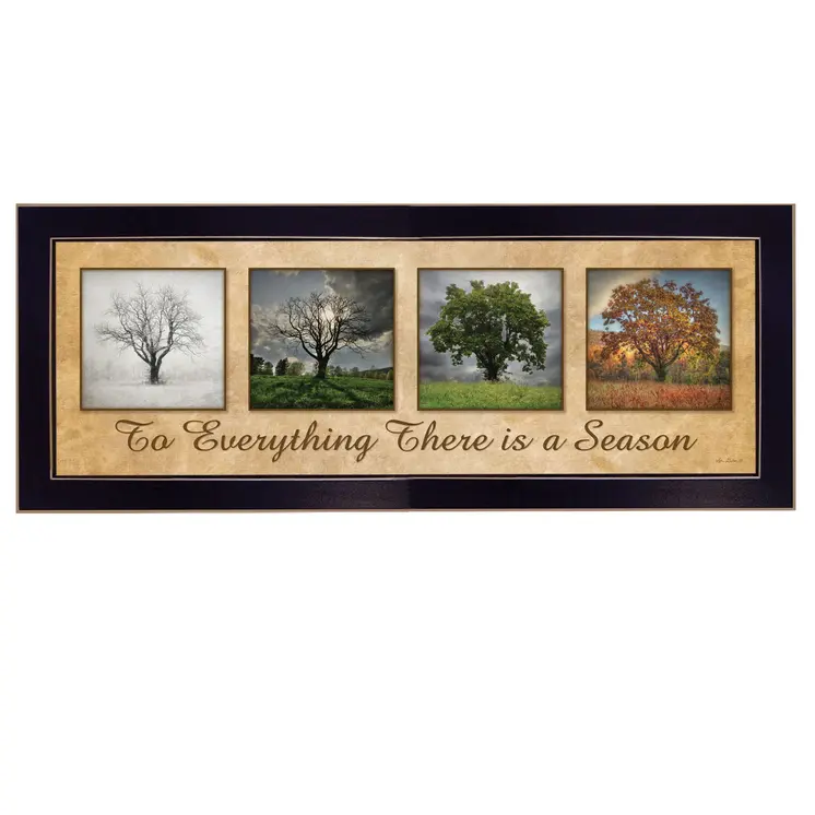 There is a Season Black Framed Print Wall Art