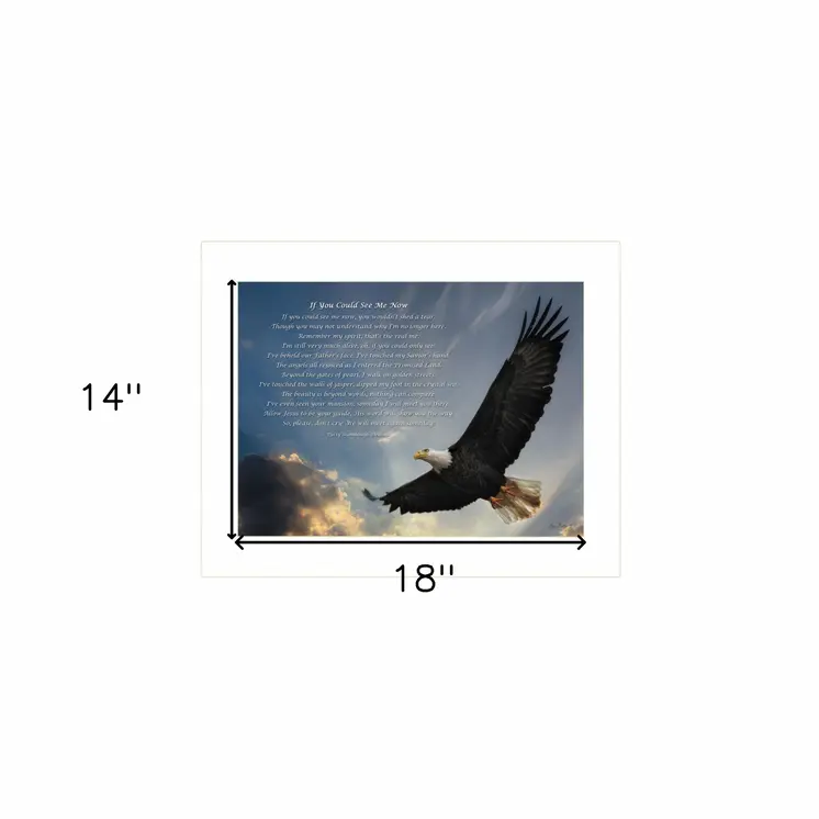 If You Could See Me Now 2 White Framed Print Wall Art