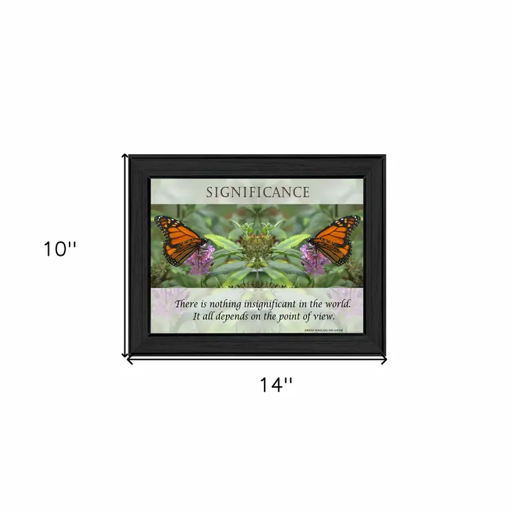 Significance 1 Black Framed Print Wall Art