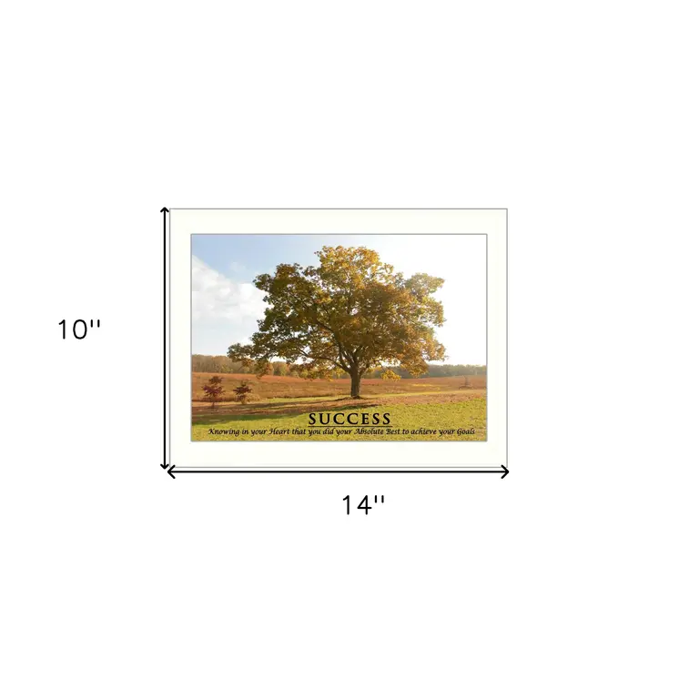 Success 2 White Framed Print Wall Art
