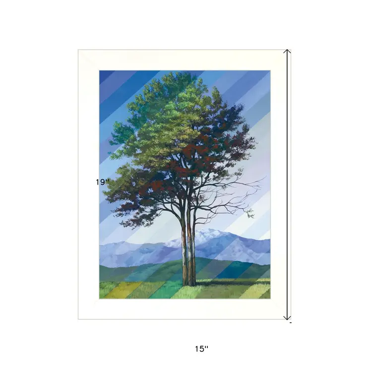 Catching Light as Time Passes 1 White Framed Print Wall Art