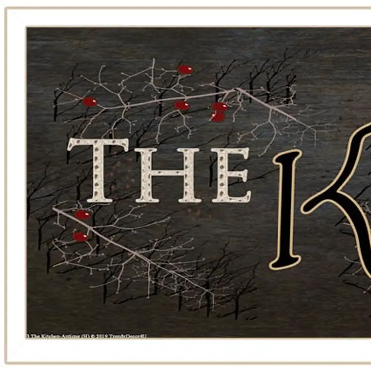 Kitchen is the Heart of the Home 11 White Framed Print Kitchen Wall Art
