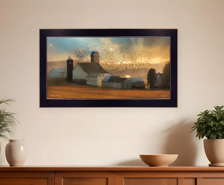 Light of a New Day 1 Black Framed Print Wall Art