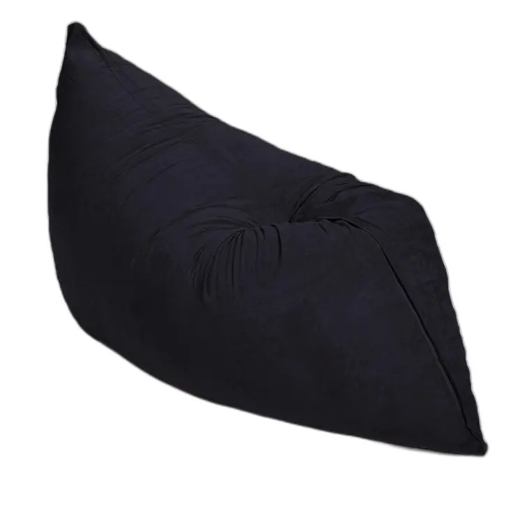73" x 38" Black Sofa Sack Bean Bag Lounger