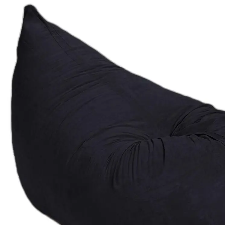 73" x 38" Black Sofa Sack Bean Bag Lounger