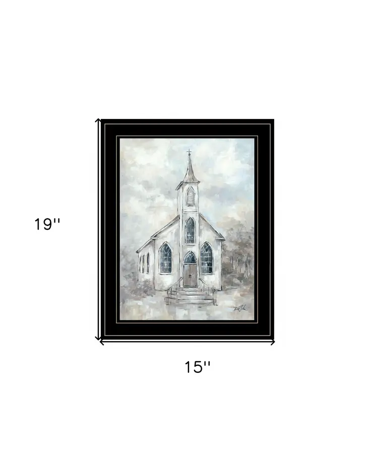 Faith 4 Black Framed Print Wall Art