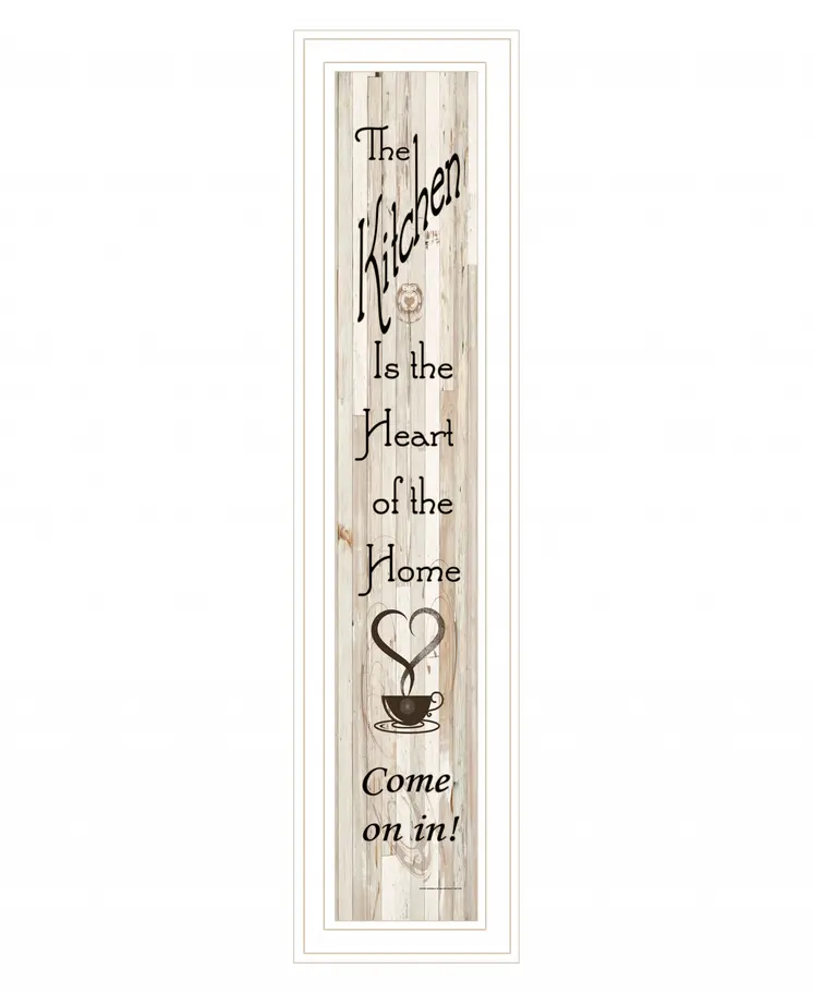Kitchen is the Heart of the Home 16 White Framed Print Kitchen Wall Art