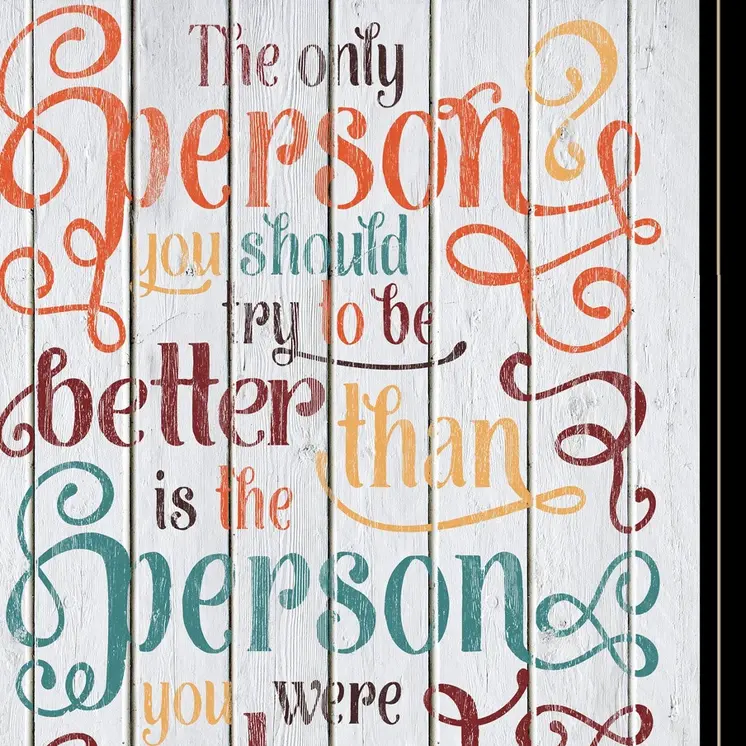 The Only Person 3 Black Framed Print Wall Art