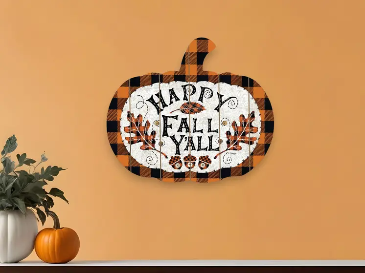 Happy Fall YAll Unframed Print Wall Art