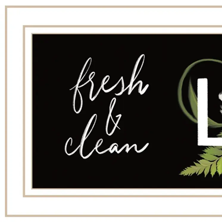 Laundry Fresh and Clean 2 White Framed Print Bathroom Wall Art