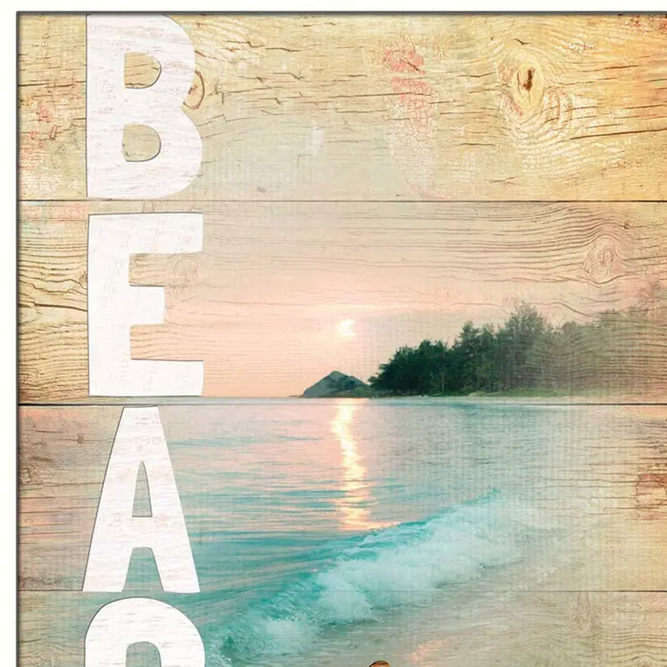 Beach Please 3 White Framed Print Wall Art