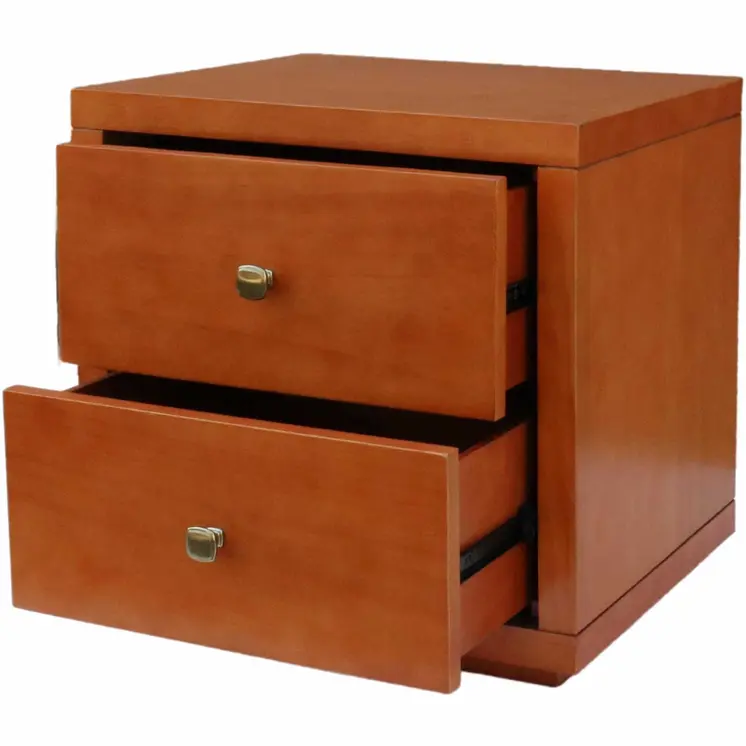 Two Piece Dark Red Solid and Manufactured Wood Bedroom Set
