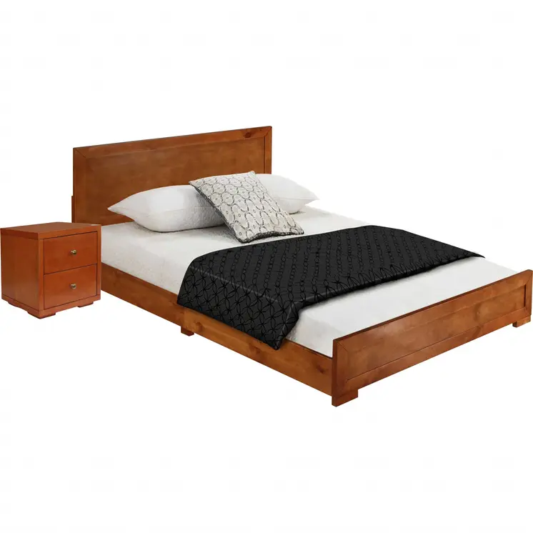 Cherry Blossom Pink Wood Full With Yes Bed Frame