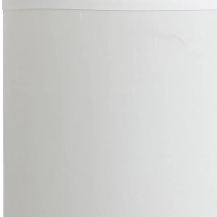 19" Silver Bedside Table Lamp With White Drum Shade