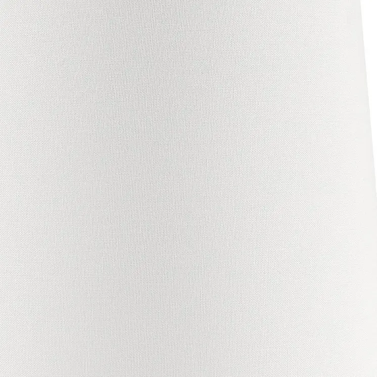 24" White Metal Bedside Table Lamp With Off-White Shade