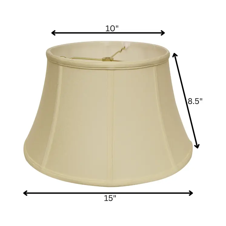 15" Ivory Drum No Slub Lampshade