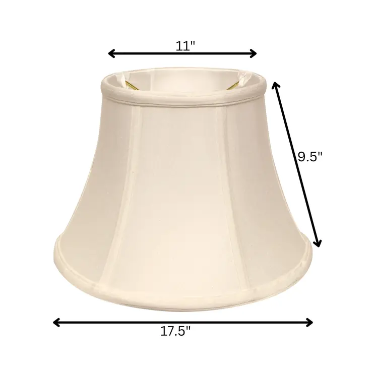 18" White Drum Monay Shantung Lampshade