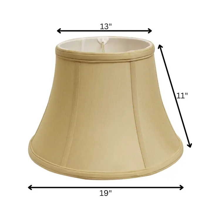 19" Pale Brown Drum No Slub Lampshade