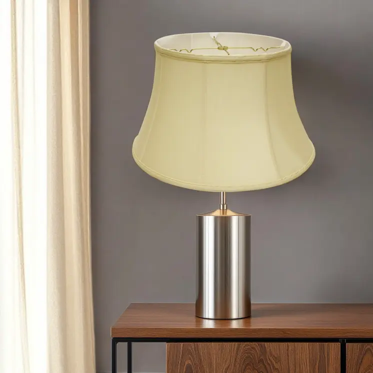 19" Antique White Drum Monay Shantung Lampshade