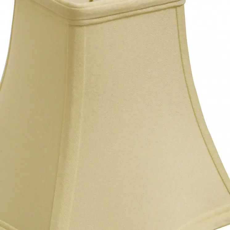8" Ivory Premium Square No Slub Lampshade