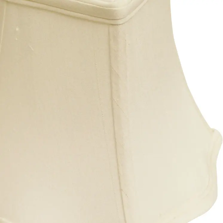 8" White Premium Square Monay Shantung Lampshade